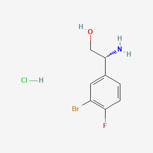 (2R)-2-amino-2-(3-bromo-4-fluorophenyl)ethan-1-ol hydrochloride