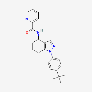 N-[1-(4-tert-butylphenyl)-4,5,6,7-tetrahydro-1H-indazol-4-yl]pyridine-2-carboxamide