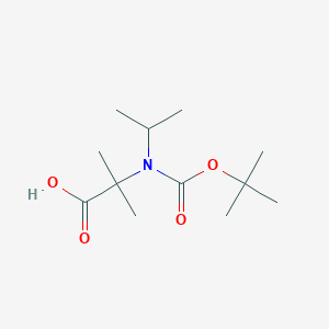 2-((Tert-butoxycarbonyl)(isopropyl)amino)-2-methylpropanoic acid