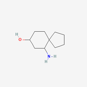 molecular formula C10H19NO B13572663 6-Aminospiro[4.5]decan-8-ol 