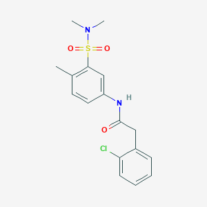 2-(2-chlorophenyl)-N-[3-(dimethylsulfamoyl)-4-methylphenyl]acetamide