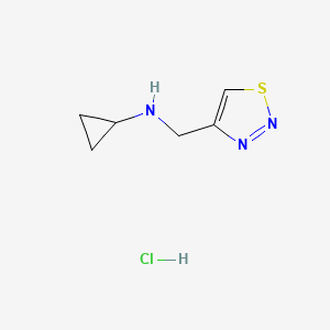 N-[(1,2,3-thiadiazol-4-yl)methyl]cyclopropanamine hydrochloride