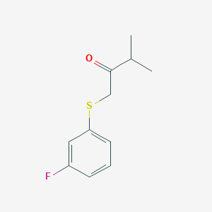 1-((3-Fluorophenyl)thio)-3-methylbutan-2-one