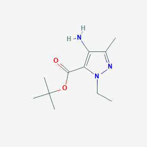 Tert-butyl 4-amino-1-ethyl-3-methyl-1h-pyrazole-5-carboxylate