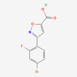 3-(4-Bromo-2-fluorophenyl)isoxazole-5-carboxylic acid