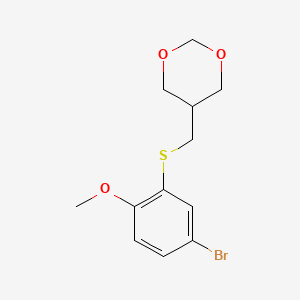 5-{[(5-Bromo-2-methoxyphenyl)sulfanyl]methyl}-1,3-dioxane