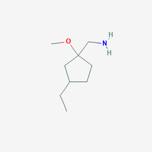 (3-Ethyl-1-methoxycyclopentyl)methanamine