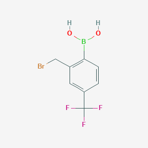 (2-(Bromomethyl)-4-(trifluoromethyl)phenyl)boronic acid