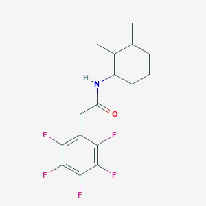 N-(2,3-dimethylcyclohexyl)-2-(2,3,4,5,6-pentafluorophenyl)acetamide