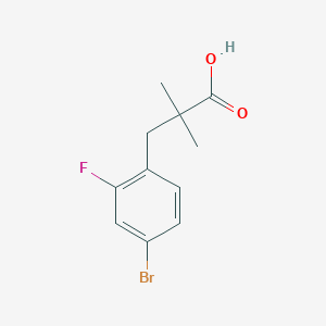 3-(4-Bromo-2-fluorophenyl)-2,2-dimethylpropanoic acid