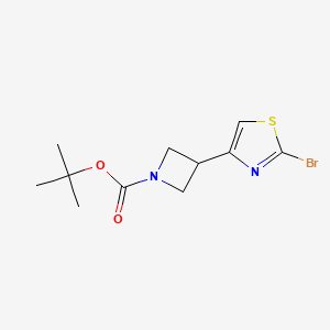 Tert-butyl3-(2-bromo-1,3-thiazol-4-yl)azetidine-1-carboxylate