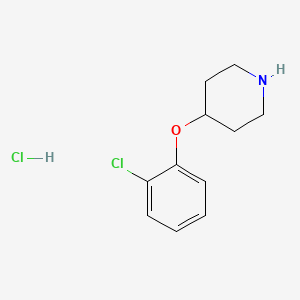 molecular formula C11H15Cl2NO B1357279 4-(2-Chlorophenoxy)piperidine hydrochloride CAS No. 849107-20-6