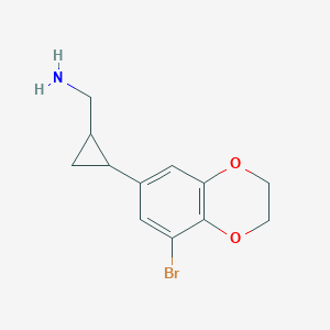 (2-(8-Bromo-2,3-dihydrobenzo[b][1,4]dioxin-6-yl)cyclopropyl)methanamine