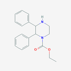 molecular formula C19H22N2O2 B1357286 Ethyl 2,3-diphenylpiperazine-1-carboxylate CAS No. 912763-37-2