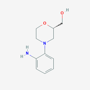 [(2S)-4-(2-aminophenyl)morpholin-2-yl]methanol