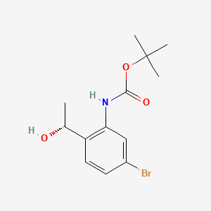 tert-Butyl (R)-(5-bromo-2-(1-hydroxyethyl)phenyl)carbamate