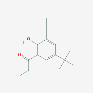 molecular formula C17H26O2 B13572923 1-(3,5-Di-tert-butyl-2-hydroxyphenyl)propan-1-one 