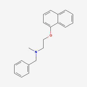 molecular formula C20H21NO B13572927 Benzyl(methyl)[2-(naphthalen-1-yloxy)ethyl]amine 