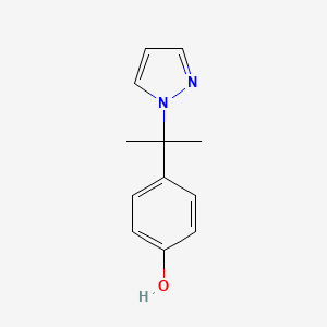 4-[2-(1H-pyrazol-1-yl)propan-2-yl]phenol