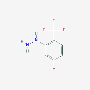 [5-Fluoro-2-(trifluoromethyl)phenyl]hydrazine