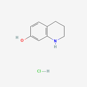 molecular formula C9H12ClNO B13572957 1,2,3,4-Tetrahydroquinolin-7-olhydrochloride CAS No. 2803855-53-8