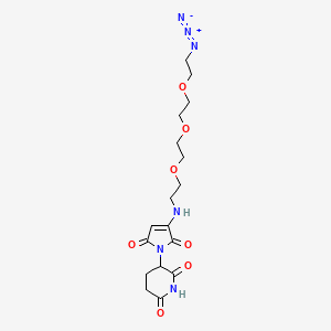 3-[3-(12-azido-4,7,10-trioxa-1-azadodecan-1-yl)-2,5-dioxo-2,5-dihydro-1H-pyrrol-1-yl]piperidine-2,6-dione