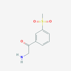 2-Amino-1-(3-(methylsulfonyl)phenyl)ethan-1-one