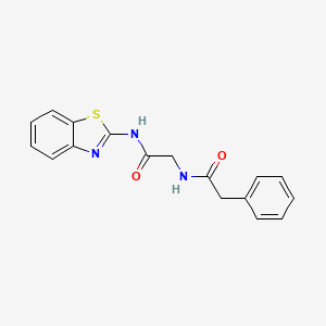 N-{[(1,3-benzothiazol-2-yl)carbamoyl]methyl}-2-phenylacetamide