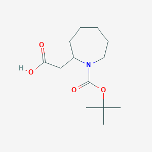 2-{1-[(Tert-butoxy)carbonyl]azepan-2-yl}acetic acid