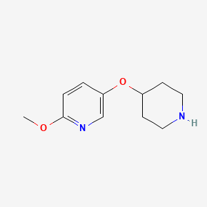 2-Methoxy-5-(piperidin-4-yloxy)pyridine