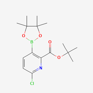 tert-Butyl 6-chloro-3-(4,4,5,5-tetramethyl-1,3,2-dioxaborolan-2-yl)picolinate