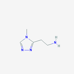 molecular formula C5H10N4 B1357322 2-(4-甲基-4H-1,2,4-三唑-3-基)乙胺 CAS No. 744994-00-1