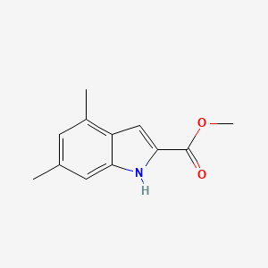 molecular formula C12H13NO2 B1357342 methyl 4,6-dimethyl-1H-indole-2-carboxylate 