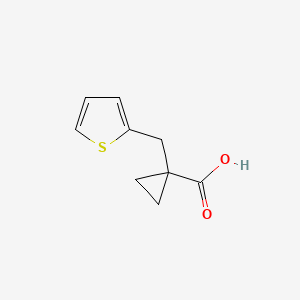 1-(Thiophen-2-ylmethyl)cyclopropane-1-carboxylic acid