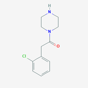molecular formula C12H15ClN2O B1357351 1-[(2-Chlorophenyl)acetyl]piperazine 