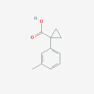 molecular formula C11H12O2 B1357355 1-(3-甲基苯基)环丙烷甲酸 CAS No. 886366-16-1
