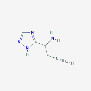 1-(4H-1,2,4-triazol-3-yl)but-3-yn-1-amine