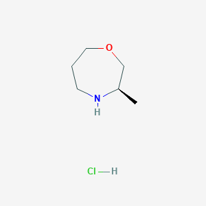 (3R)-3-methyl-1,4-oxazepanehydrochloride