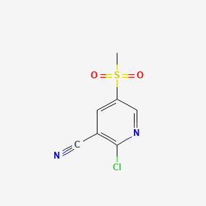 2-Chloro-5-methanesulfonylpyridine-3-carbonitrile