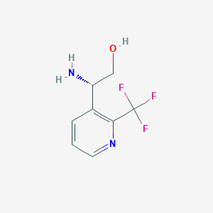 (2S)-2-amino-2-[2-(trifluoromethyl)pyridin-3-yl]ethan-1-ol