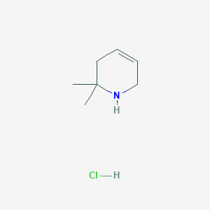 molecular formula C7H14ClN B13573726 2,2-Dimethyl-1,2,3,6-tetrahydropyridinehydrochloride 