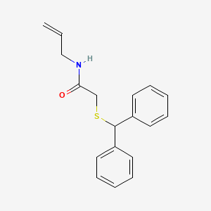 2-[(diphenylmethyl)sulfanyl]-N-(prop-2-en-1-yl)acetamide