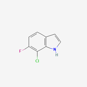 molecular formula C8H5ClFN B1357388 7-chloro-6-fluoro-1H-indole CAS No. 169673-92-1