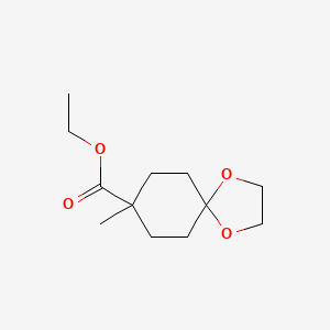molecular formula C12H20O4 B1357392 8-甲基-1,4-二氧杂螺[4.5]癸烷-8-羧酸乙酯 CAS No. 24730-88-9