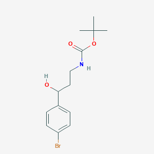 Tert-butyl (3-(4-bromophenyl)-3-hydroxypropyl)carbamate