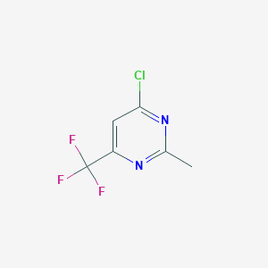 molecular formula C6H4ClF3N2 B1357393 4-Chloro-2-methyl-6-(trifluoromethyl)pyrimidine CAS No. 5993-98-6