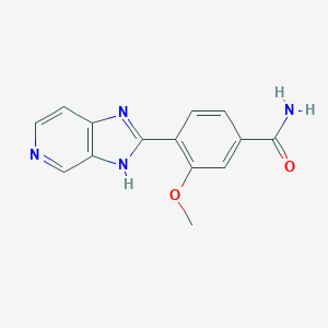 molecular formula C14H12N4O2 B135740 4-(3H-imidazo[4,5-c]pyridin-2-yl)-3-methoxybenzamide CAS No. 130179-73-6