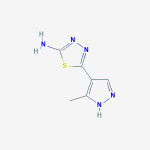 5-(5-methyl-1H-pyrazol-4-yl)-1,3,4-thiadiazol-2-amine