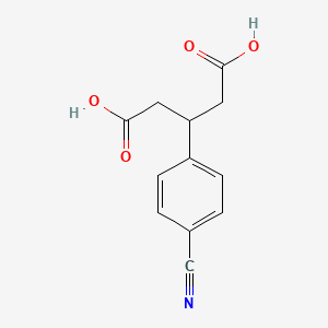 3-(4-Cyanophenyl)pentanedioic acid