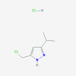 3-(Chloromethyl)-5-isopropyl-1H-pyrazole hcl